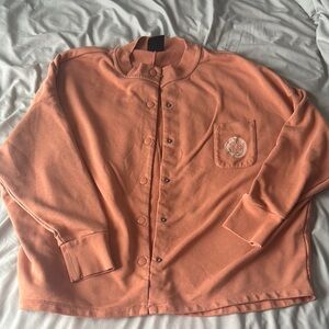 Men's Nike Burnt Orange Button-Up Jacket